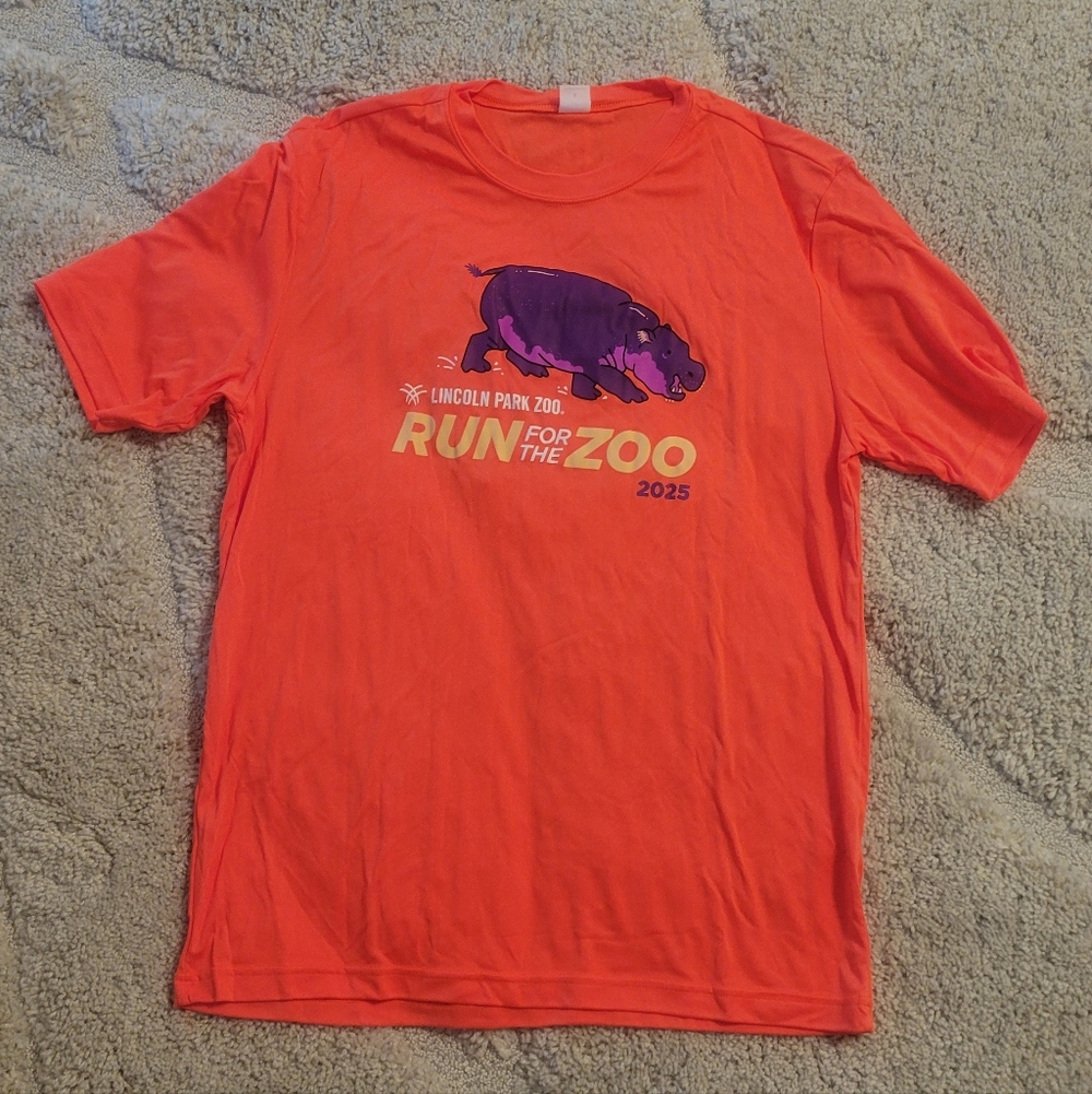 Brand New 2025 Lincoln Park Run For The Zoo T-shirt (US L)